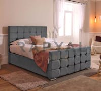 Rapyal Stores Barcelona Ottoman Storage Plush Upholstered Bed Frame