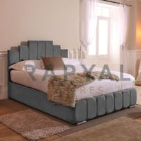 Rapyal Stores Manhattan Ottoman Storage Plush Upholstered Bed Frame