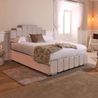 Rapyal Manhattan Ottoman Storage Plush Upholstered Bed Frame