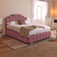 Rapyal Manhattan Ottoman Storage Plush Upholstered Bed Frame