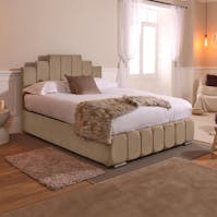 Rapyal Manhattan Ottoman Storage Plush Upholstered Bed Frame