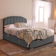 Rapyal Stores Milan Ottoman Storage Plush Upholstered Bed Frame