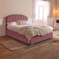Rapyal Milan Ottoman Storage Plush Upholstered Bed Frame
