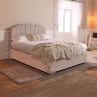 Rapyal Milan Ottoman Storage Plush Upholstered Bed Frame