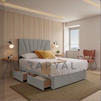 Rapyal Sorelle Modern Upholstered Divan Bed Set