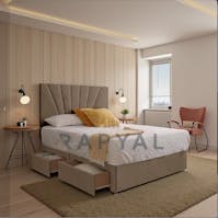 Rapyal Sorelle Modern Upholstered Divan Bed Set