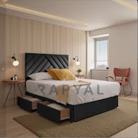 Rapyal Elara Upholstered Divan Bed Set
