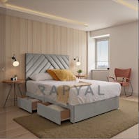Rapyal Elara Upholstered Divan Bed Set