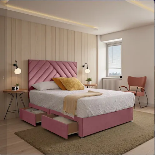 Rapyal Elara Upholstered Divan Bed Set