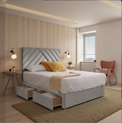 Rapyal Elara Upholstered Divan Bed Set