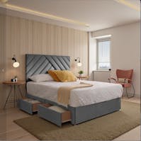 Rapyal Elara Upholstered Divan Bed Set