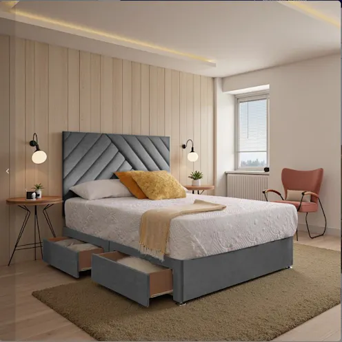 Rapyal Elara Upholstered Divan Bed Set