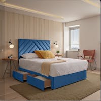 Rapyal Elara Upholstered Divan Bed Set