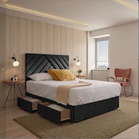 Rapyal Elara Upholstered Divan Bed Set