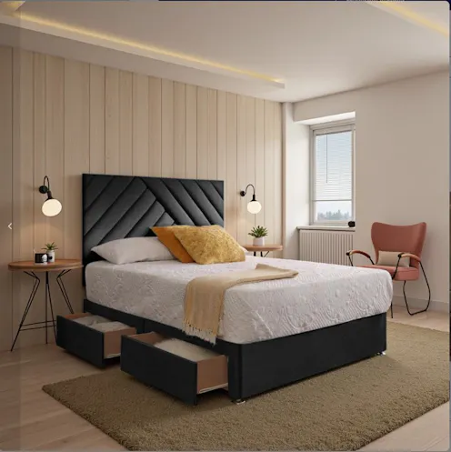 Rapyal Elara Upholstered Divan Bed Set
