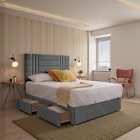 Rapyal Sleep Maple Upholstered Divan Bed Set