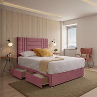 Rapyal Sleep Maple Upholstered Divan Bed Set