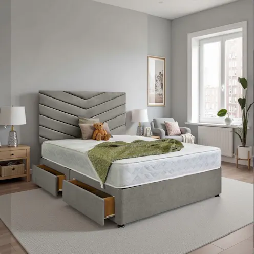 Rapyal Lyra Upholstered Divan Bed Set