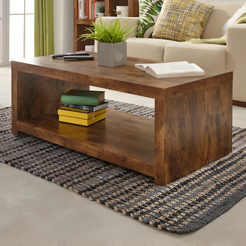 RS Jakarta Coffee Table with Shelf Mango