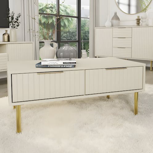 RS Nervata Coffee Table Ivory