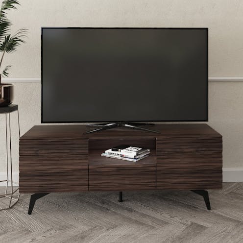 RS Bantham TV Unit Dark Walnut