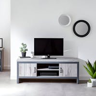 RS Boston 2 Door TV Unit Grey