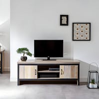 RS Boston 2 Door TV Unit Oak
