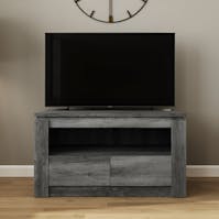 RS Canyon 2 Drawer TV Unit Charcoal Grey