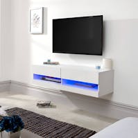 RS Galicia 120cm Wall TV Unit with LED White