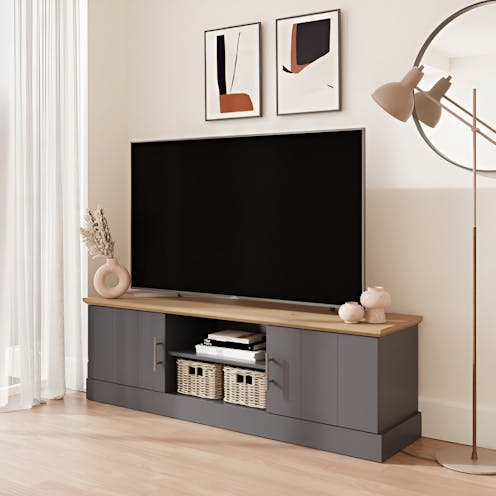 RS Kendal Large TV Unit Slate Blue