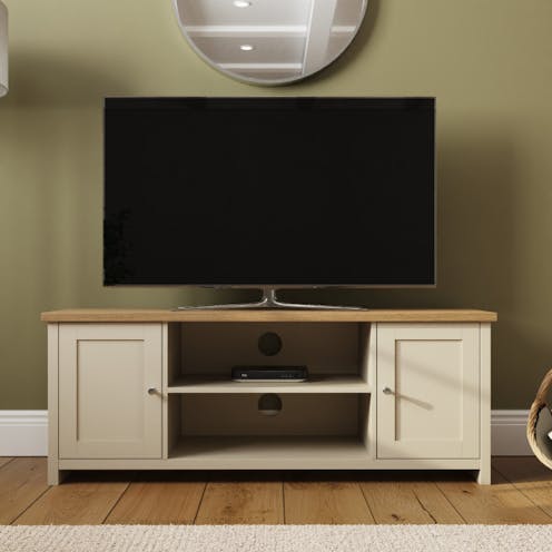 RS Lancaster Large TV Cabinet Cream