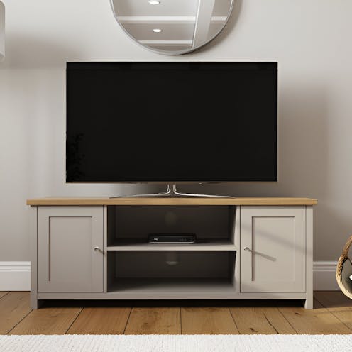 RS Lancaster Large TV Cabinet Grey