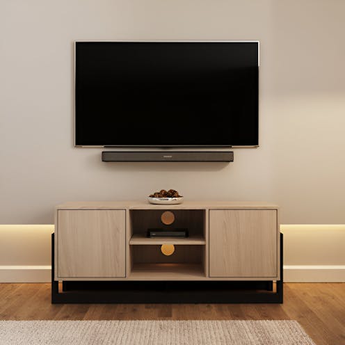 RS Taite 2 Door TV Unit Oak