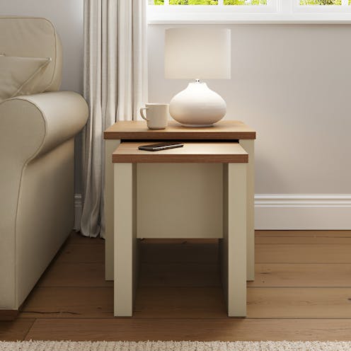 RS Lancaster Nesting Tables Cream