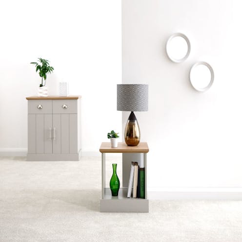 RS Kendal Lamp Table Grey