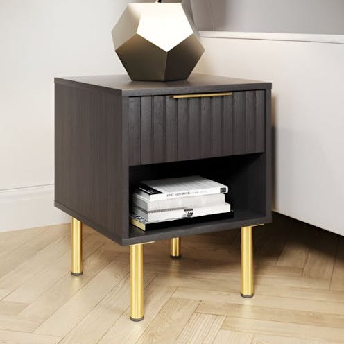 RS Nervata Lamp Table Black