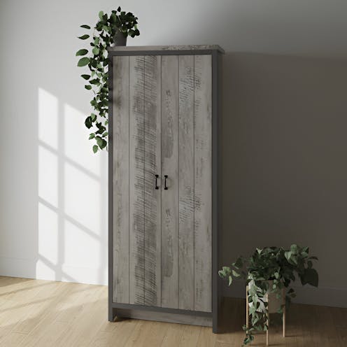 RS Boston 2 Door Wardrobe Grey