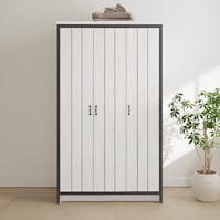 RS Boston 3 Door Wardrobe White
