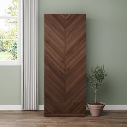 RS Catania 2 Door 1 Drawer Wardrobe Royal Oak