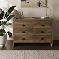 RS Boston 3+3 Drawer Chest Knotty Oak