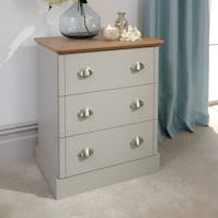 RS Kendal 3 Drawer Chest Grey