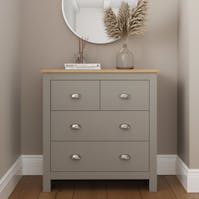 RS Lancaster 2+2 Drawer Chest Grey