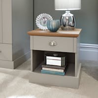 RS Kendal 1 Drawer Bedside Grey