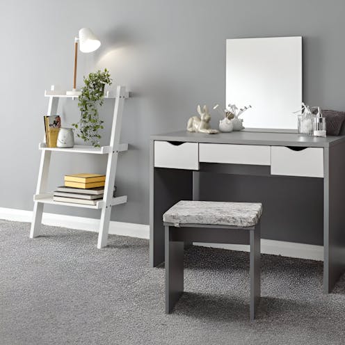 RS Elizabeth Dressing Table Set Grey and White