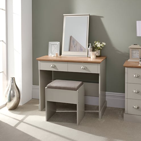 RS Kendal Dressing Table with Stool Grey