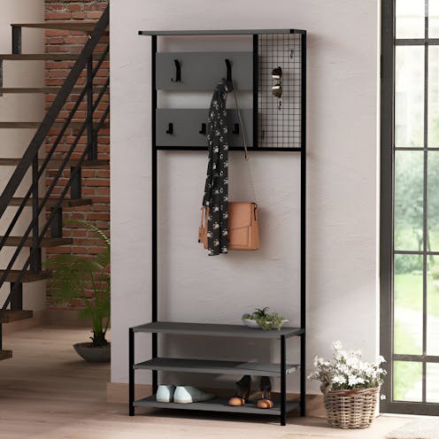 RS Shifnal Hallway Storage Unit Dark Grey