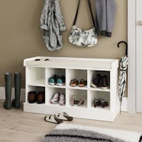 RS Kempton Shoe Bench White