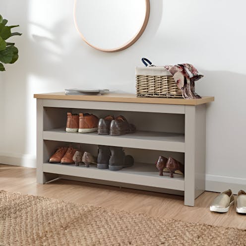 RS LancasterSimple Shoe Bench Grey