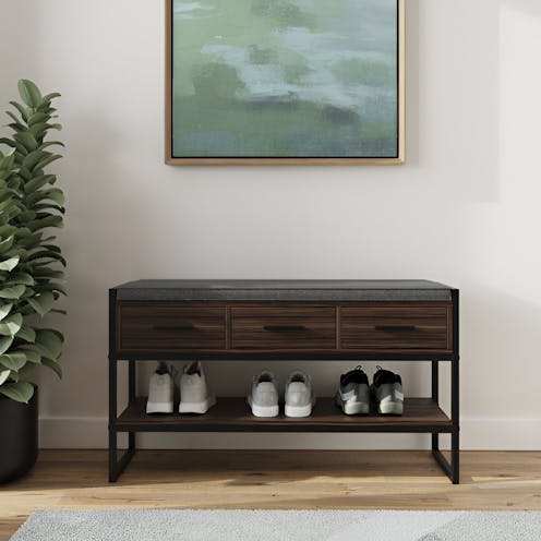 RS Quinn Industrial Shoe Storage Bench