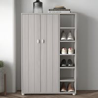 RS Bideford Tall Shoe Cabinet Rustick Grey Oak